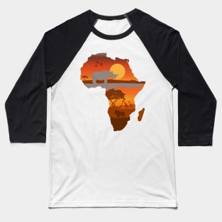 the African continent Baseball T-Shirt